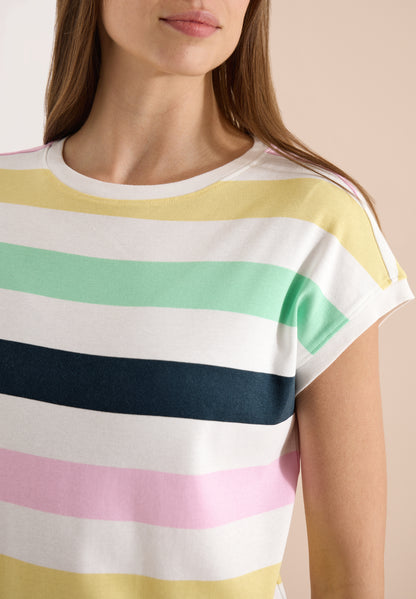 T-Shirt mit Multicolor Streifen