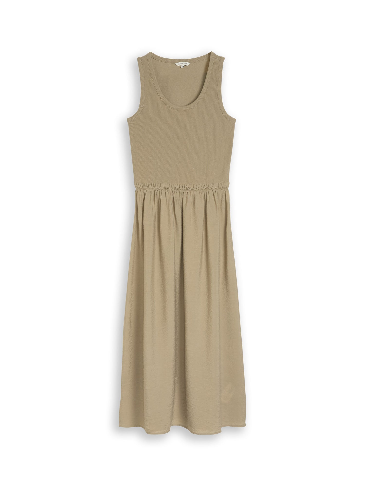2-in-1 Midi-Kleid im Materialmix