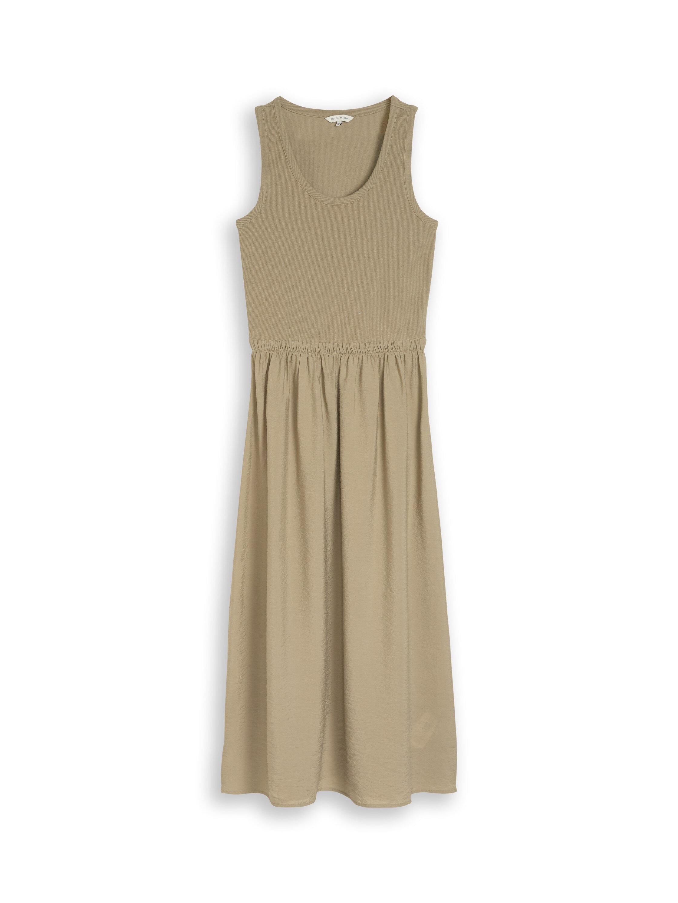 2-in-1 Midi-Kleid im Materialmix