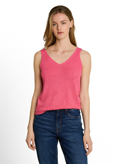 Relaxed Fit Stricktop mit V-Ausschnitt