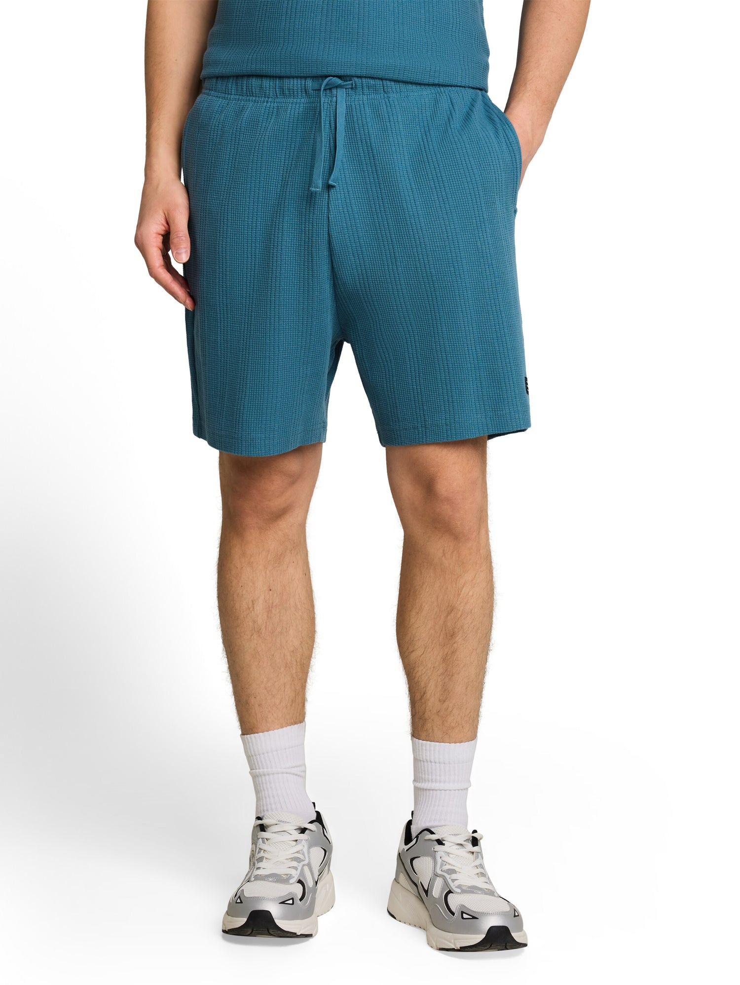 Relaxed Fit Shorts in Waffelstruktur