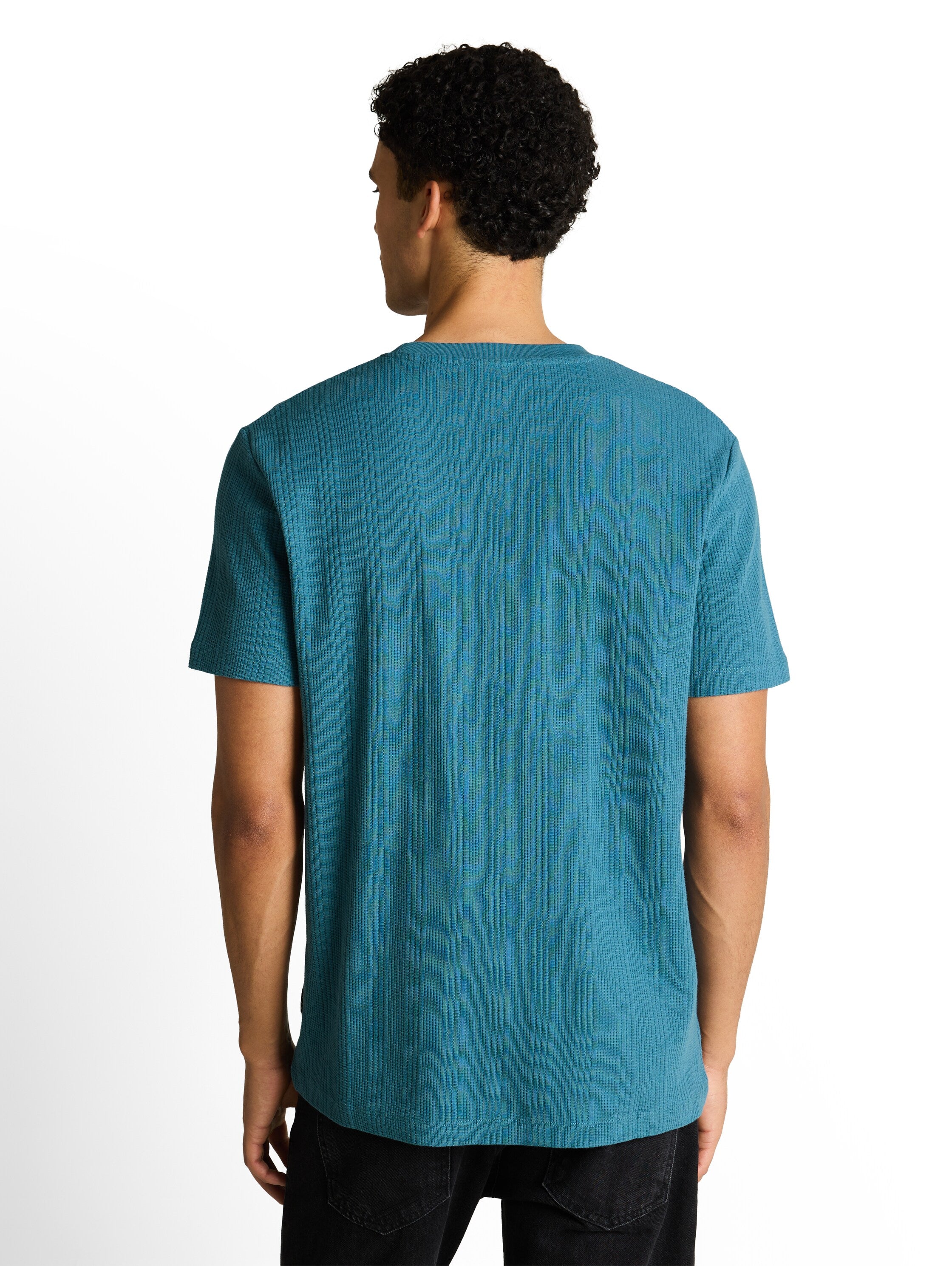 T-Shirt mit Waffelstruktur