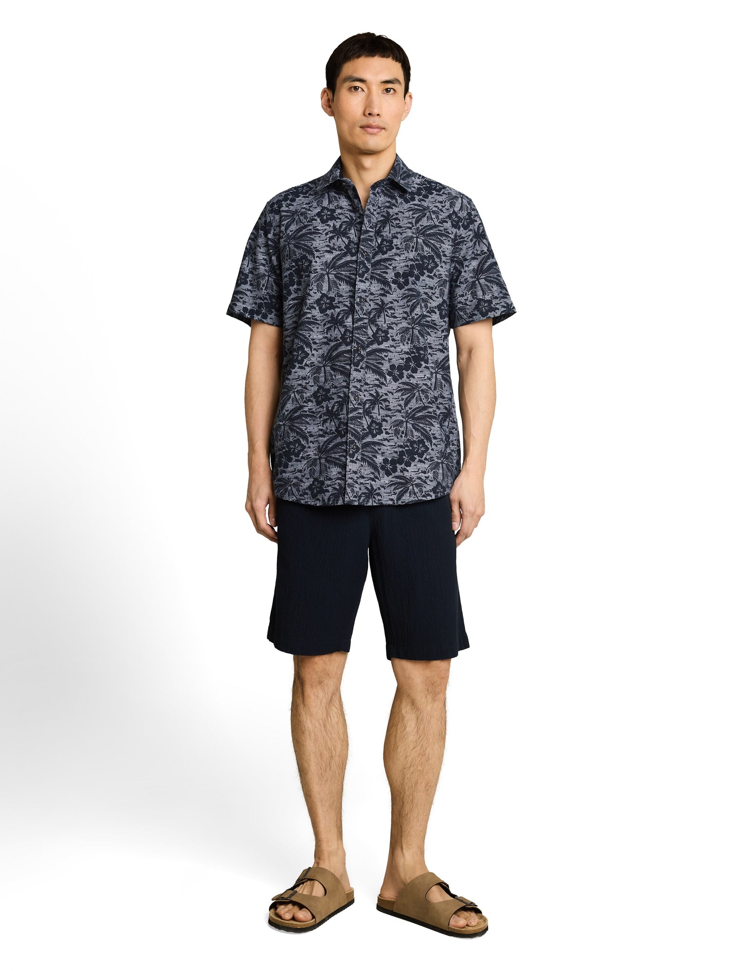 Regular Fit Kurzarmhemd mit Muster