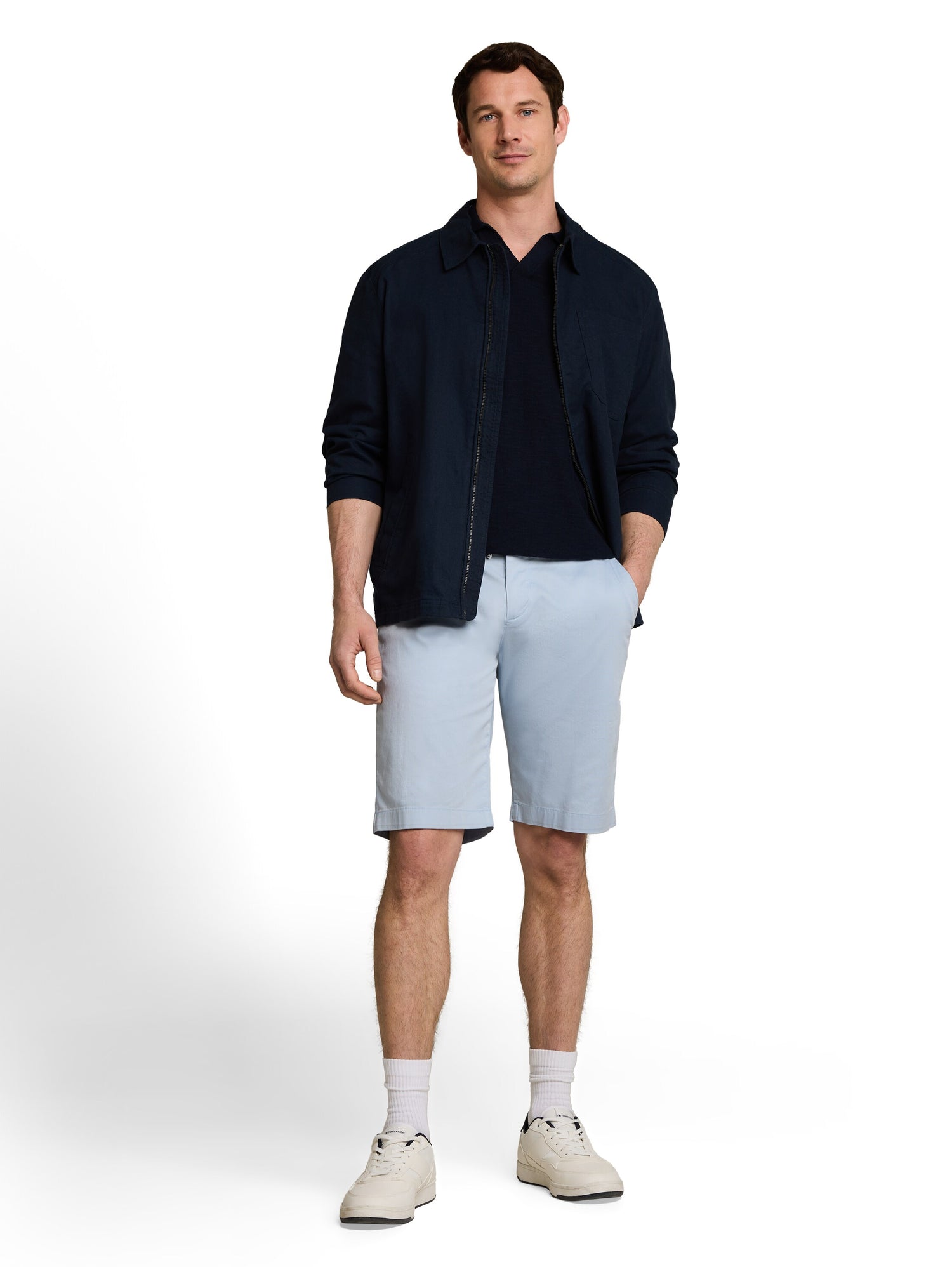 Chino Shorts mit Kordelzug