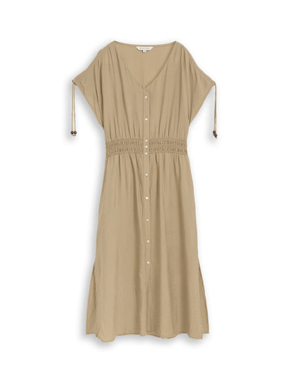 Midi-Kleid mit Knopfleiste