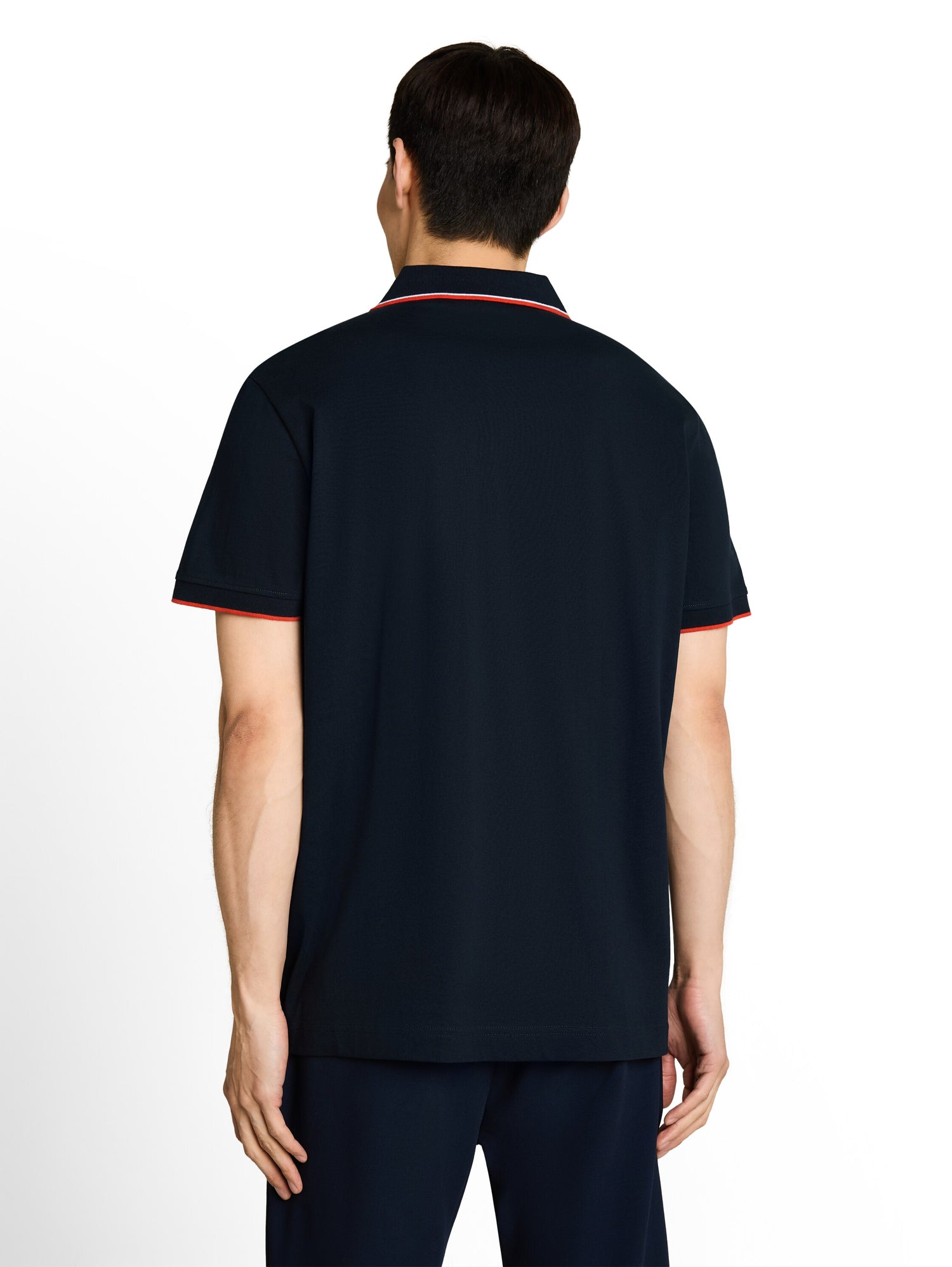 Jersey Poloshirt mit Print