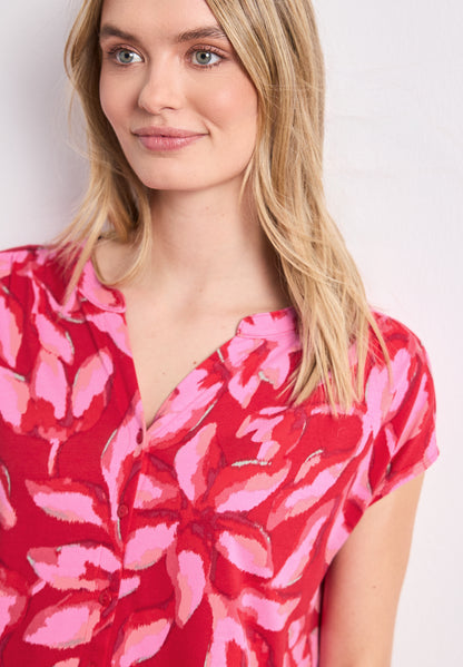 Shirt mit Knopfleiste und Print