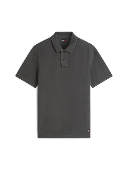 TJM REG WASHED WAFFLE POLO EXT