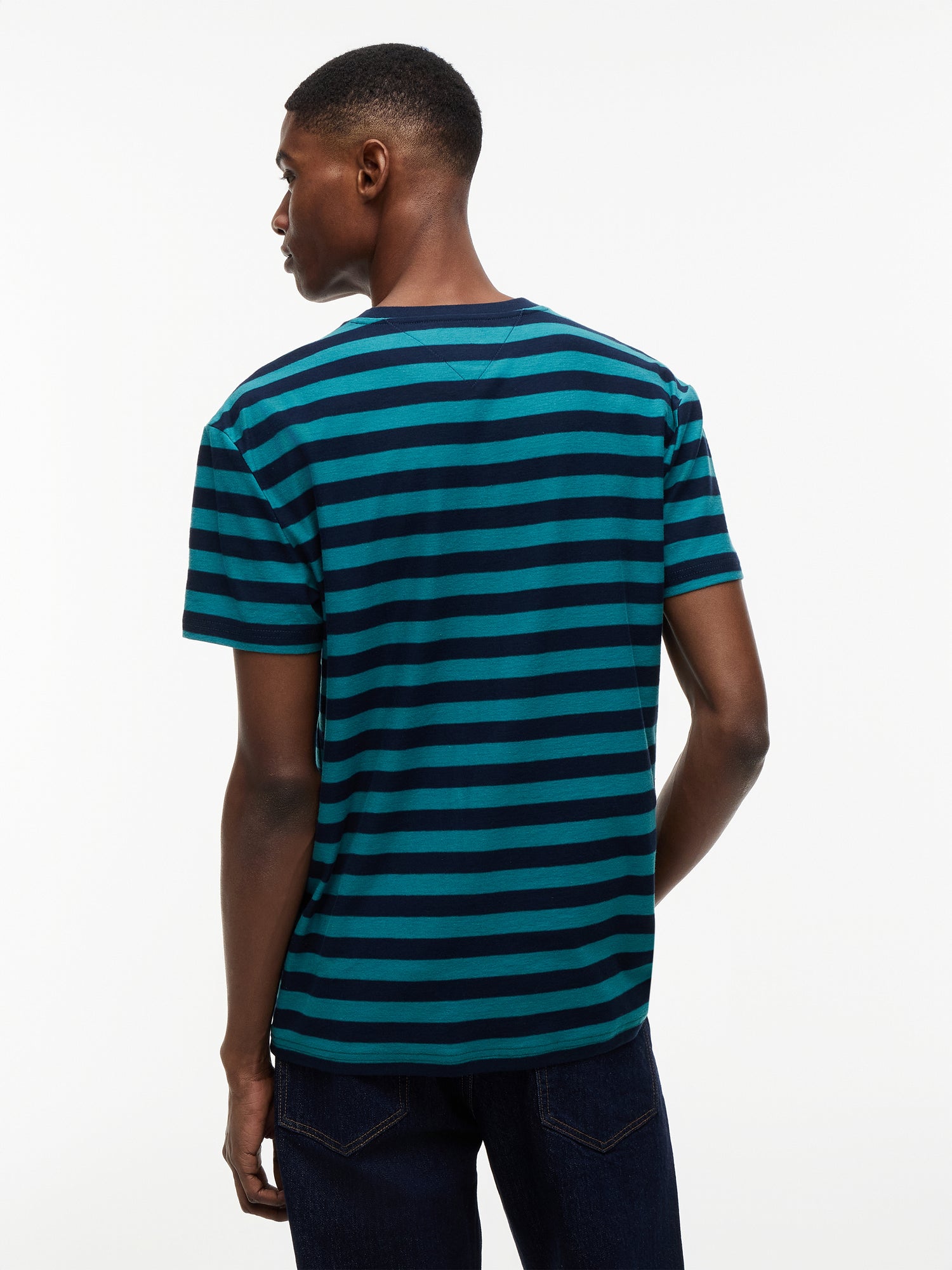 TJM REG ESS STRIPE SS TEE