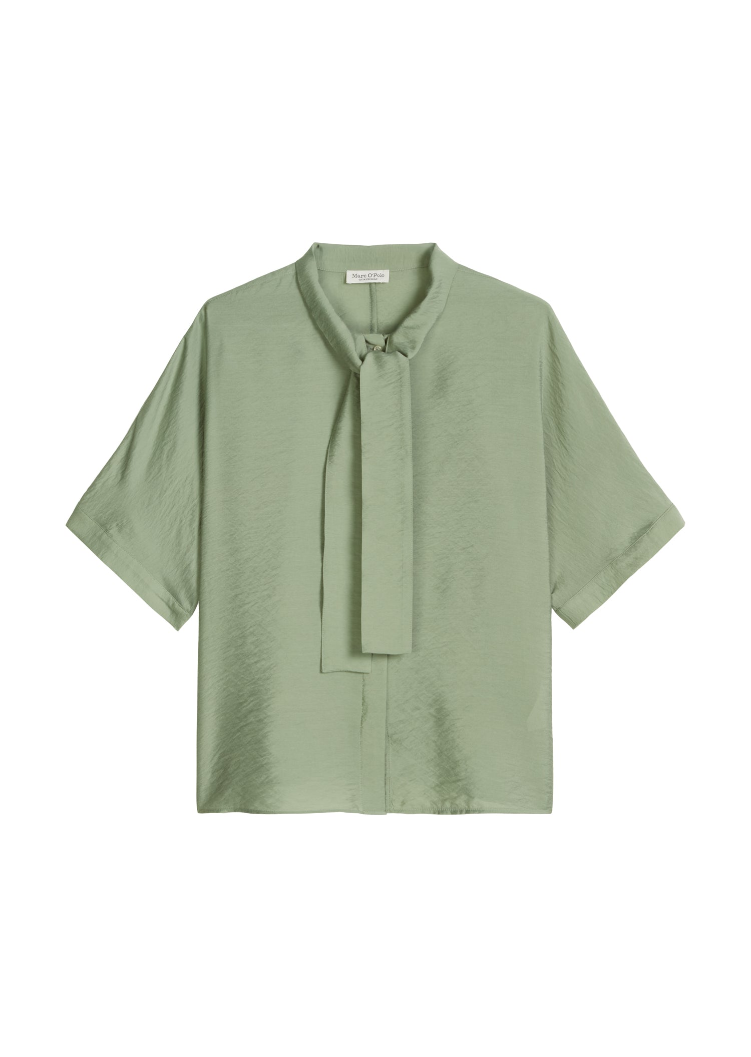 Crinkle-Schluppenbluse regular