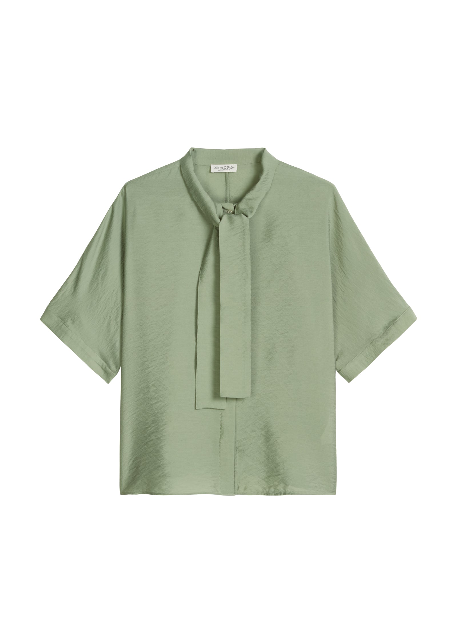 Crinkle-Schluppenbluse regular