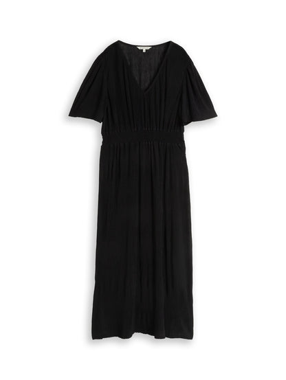 Midi-Kleid in Plissee-Optik