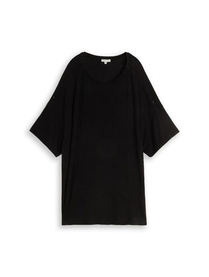 Plus Size - T-Shirt mit Turn-Up-Funktion