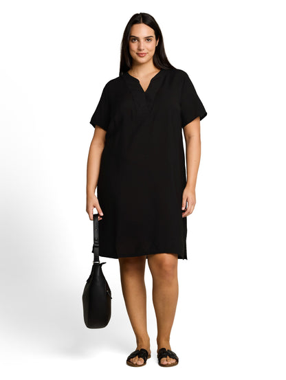 Plus Size - Kleid mit V-Ausschnitt