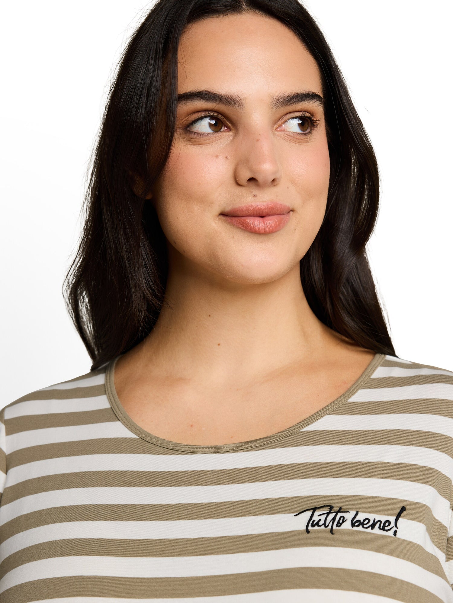 Plus Size - T-Shirt mit Stickerei