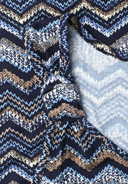 Top mit V-Neck und Knotendetail
