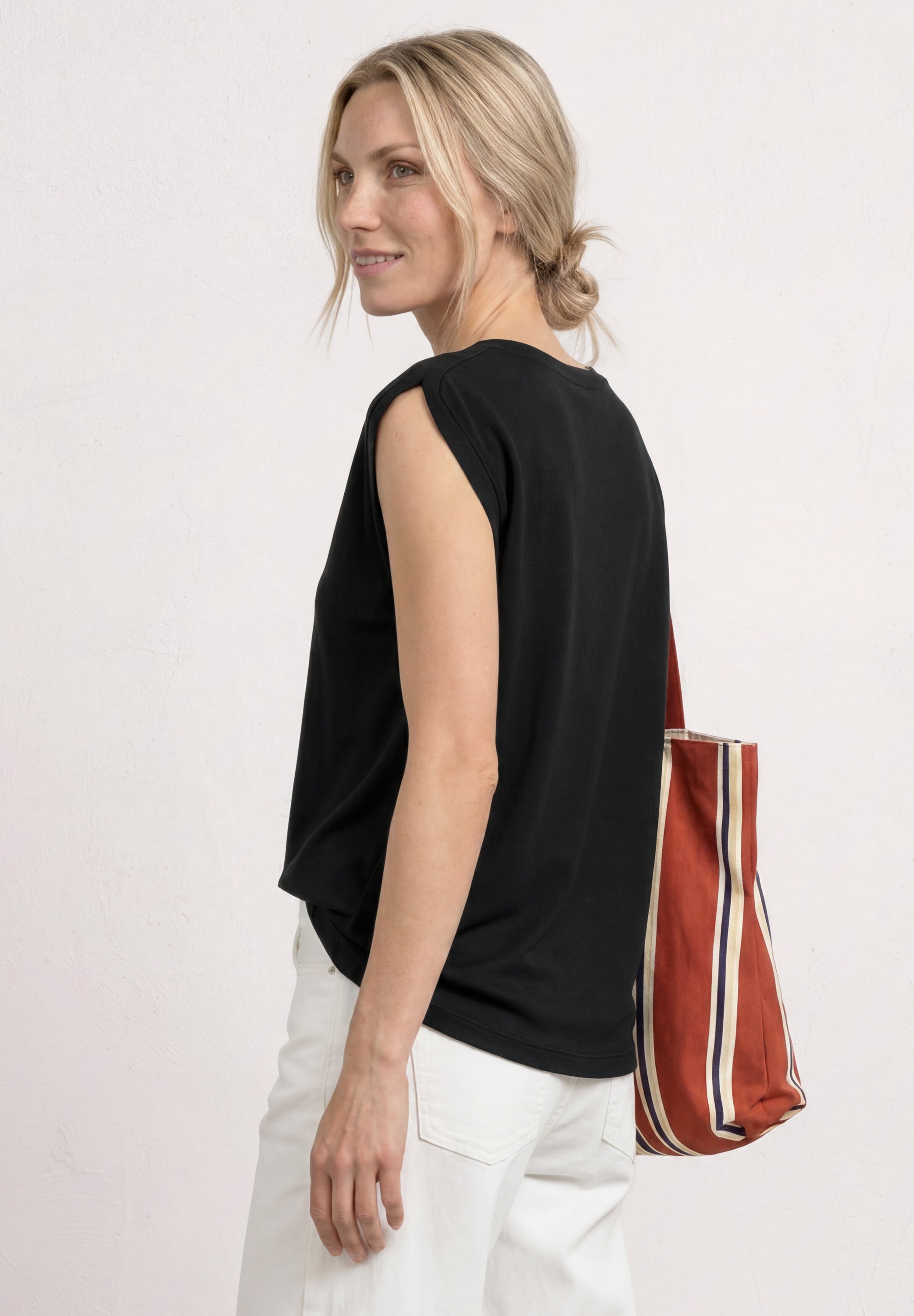 Dropped Shoulder Shirt mit Raffung