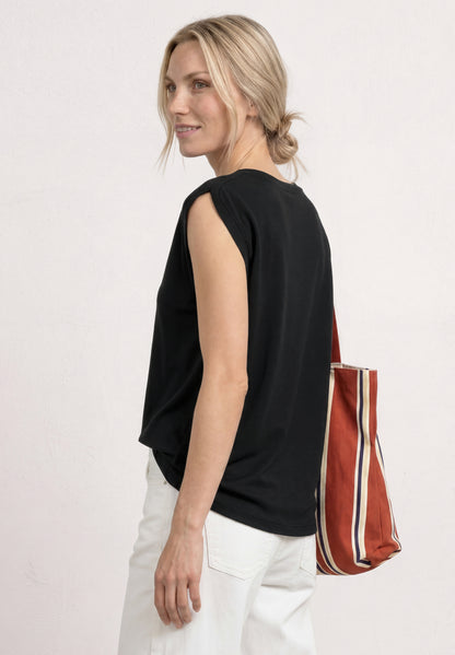 Dropped Shoulder Shirt mit Raffung