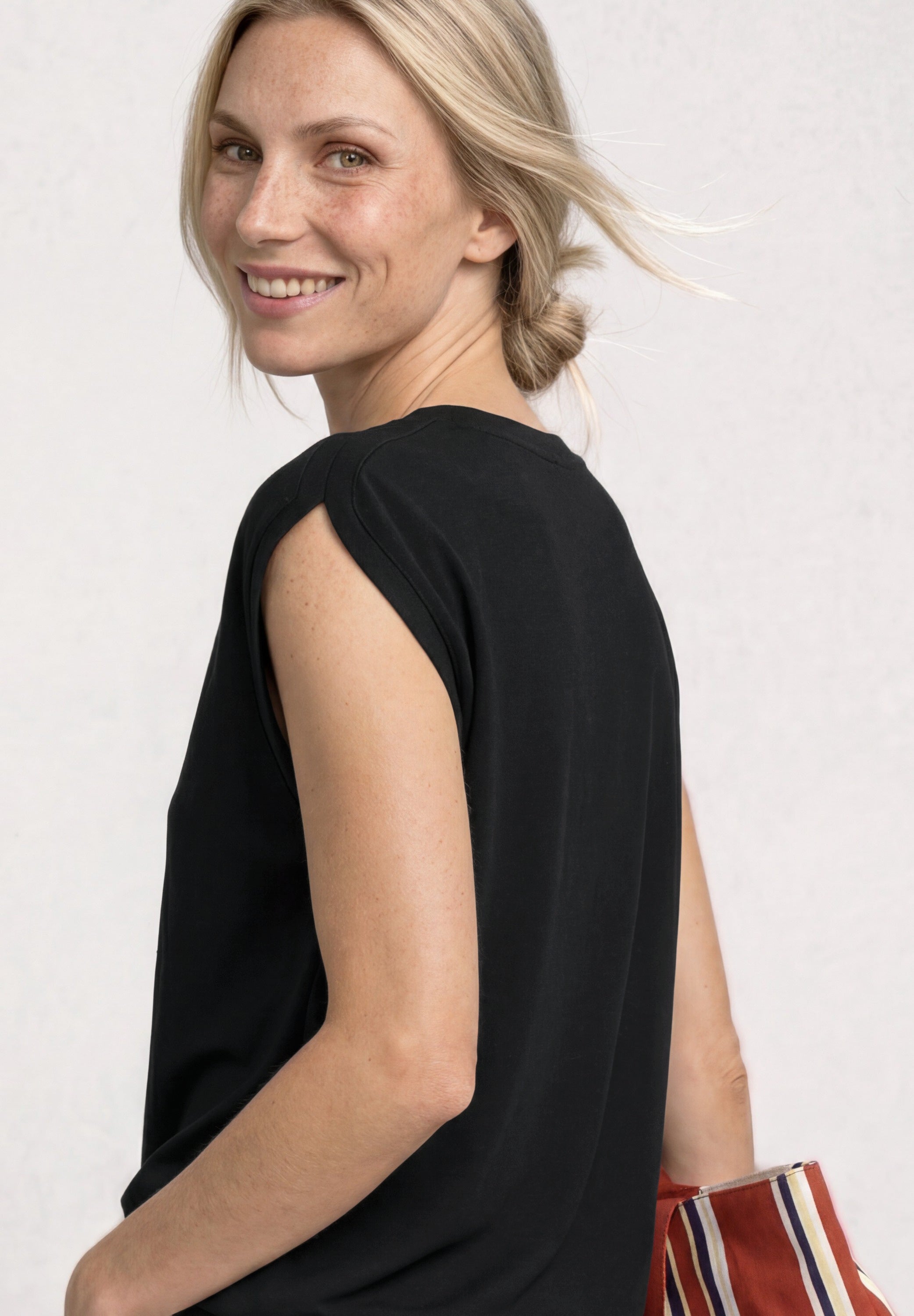 Dropped Shoulder Shirt mit Raffung