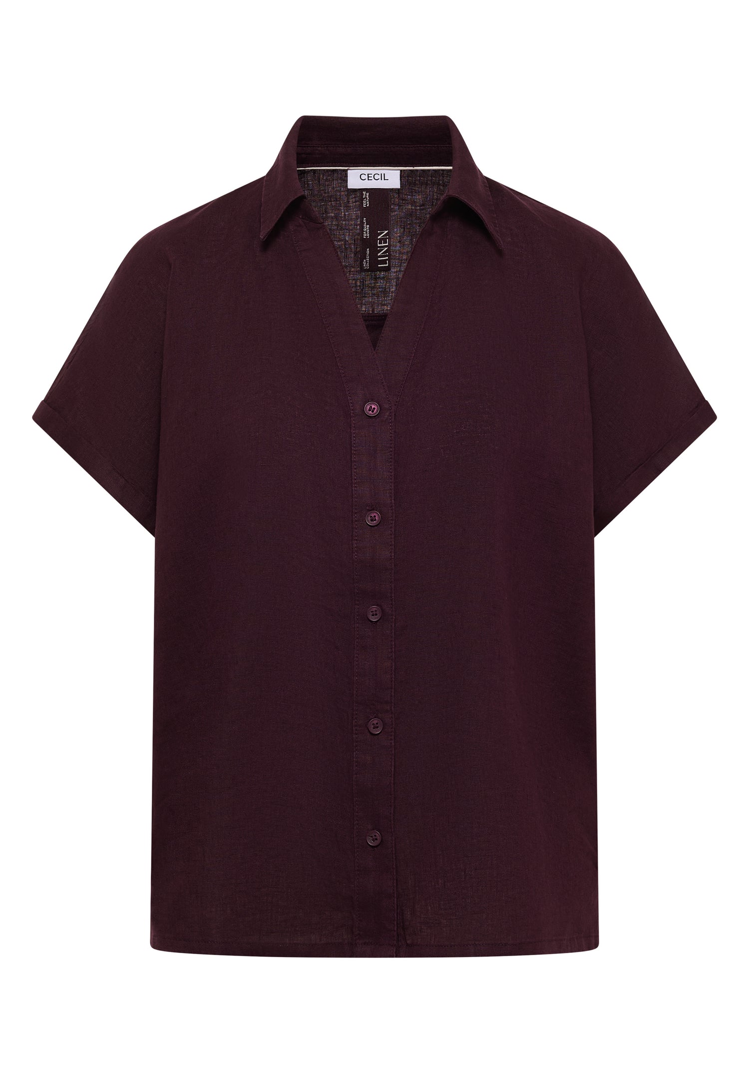 Dropped Shoulder Bluse aus Leinen