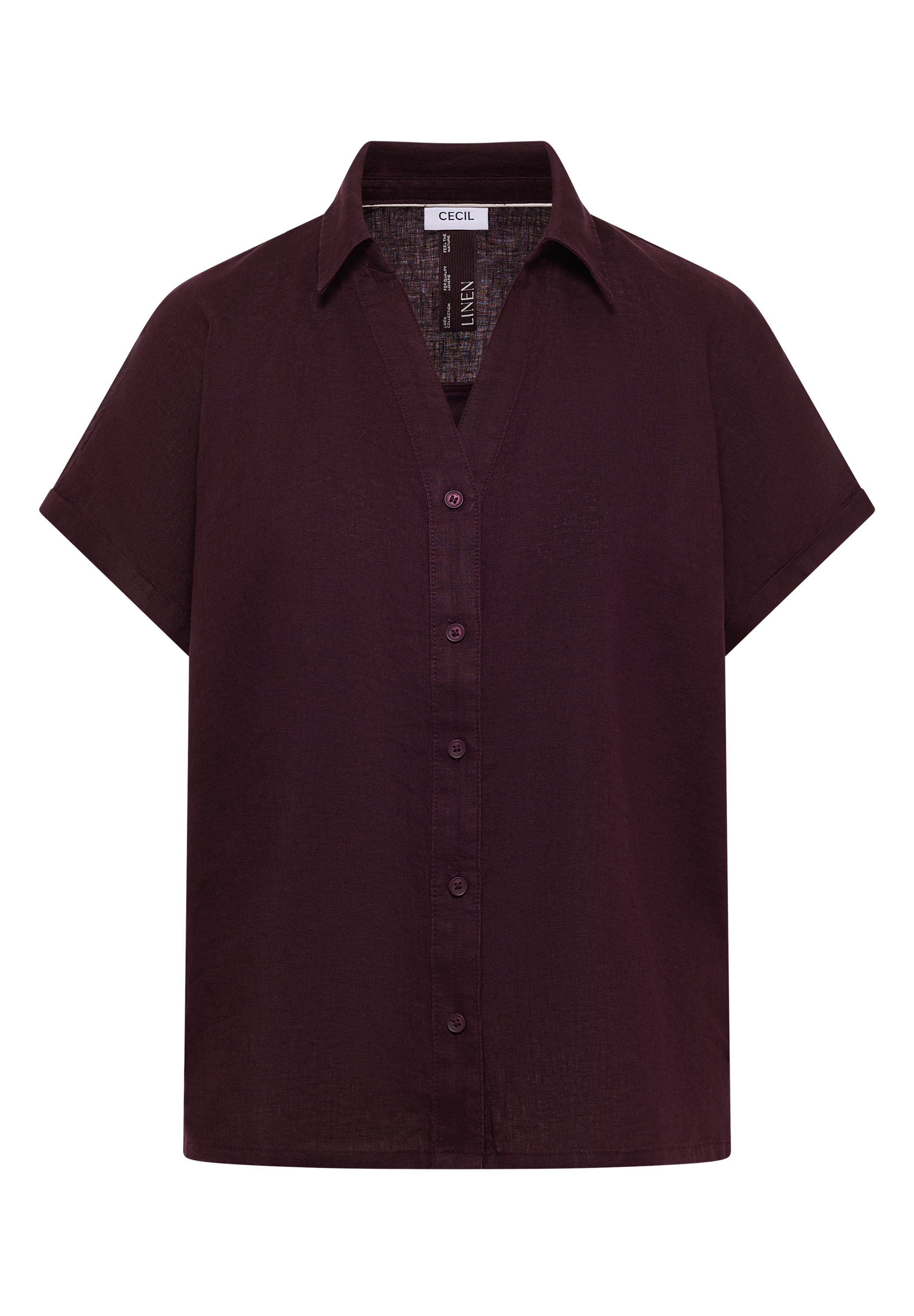 Dropped Shoulder Bluse aus Leinen