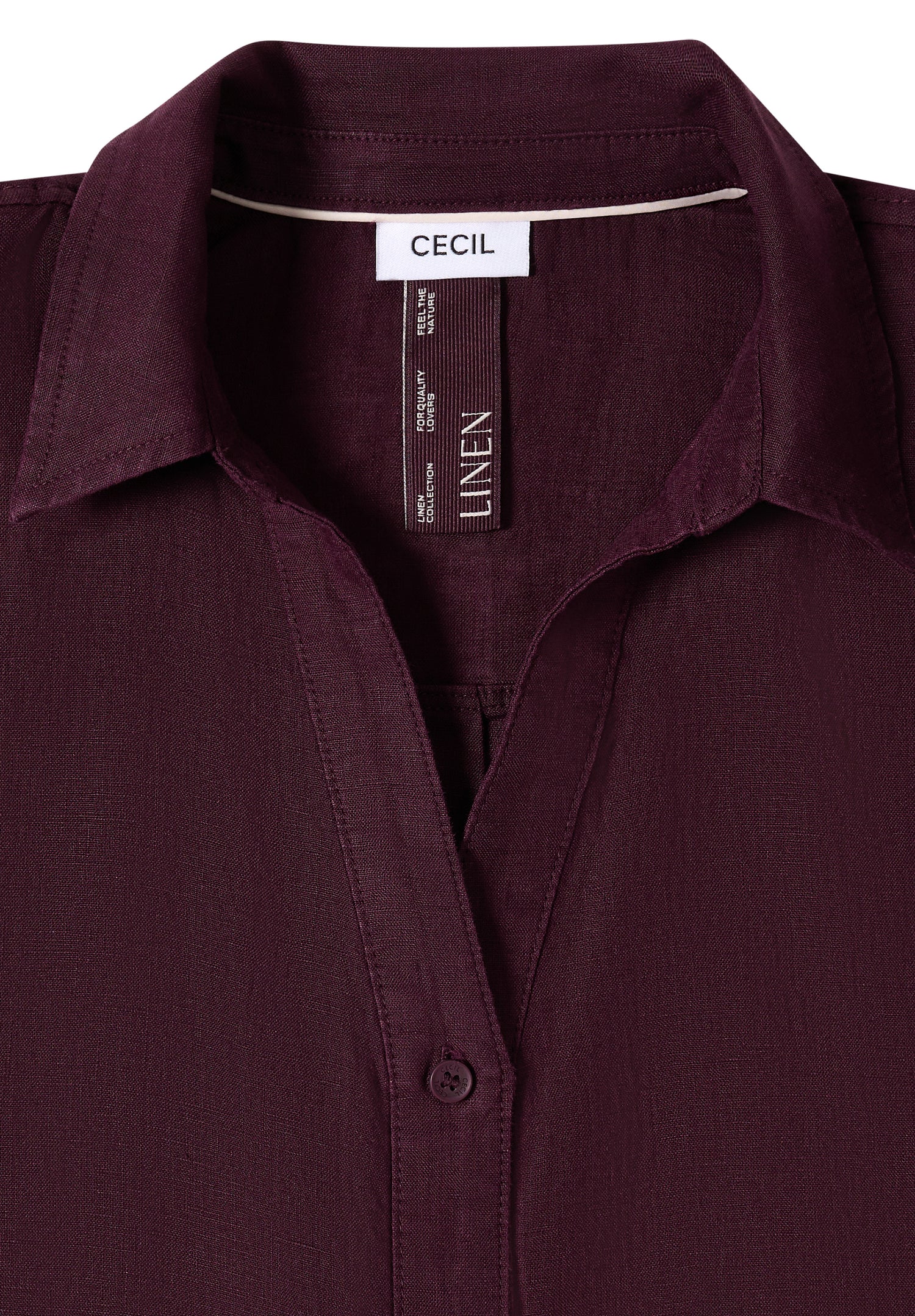 Dropped Shoulder Bluse aus Leinen