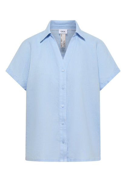 Dropped Shoulder Bluse aus Leinen