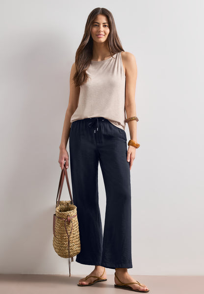 High Waist Wide Leg Hose im Loose Fit