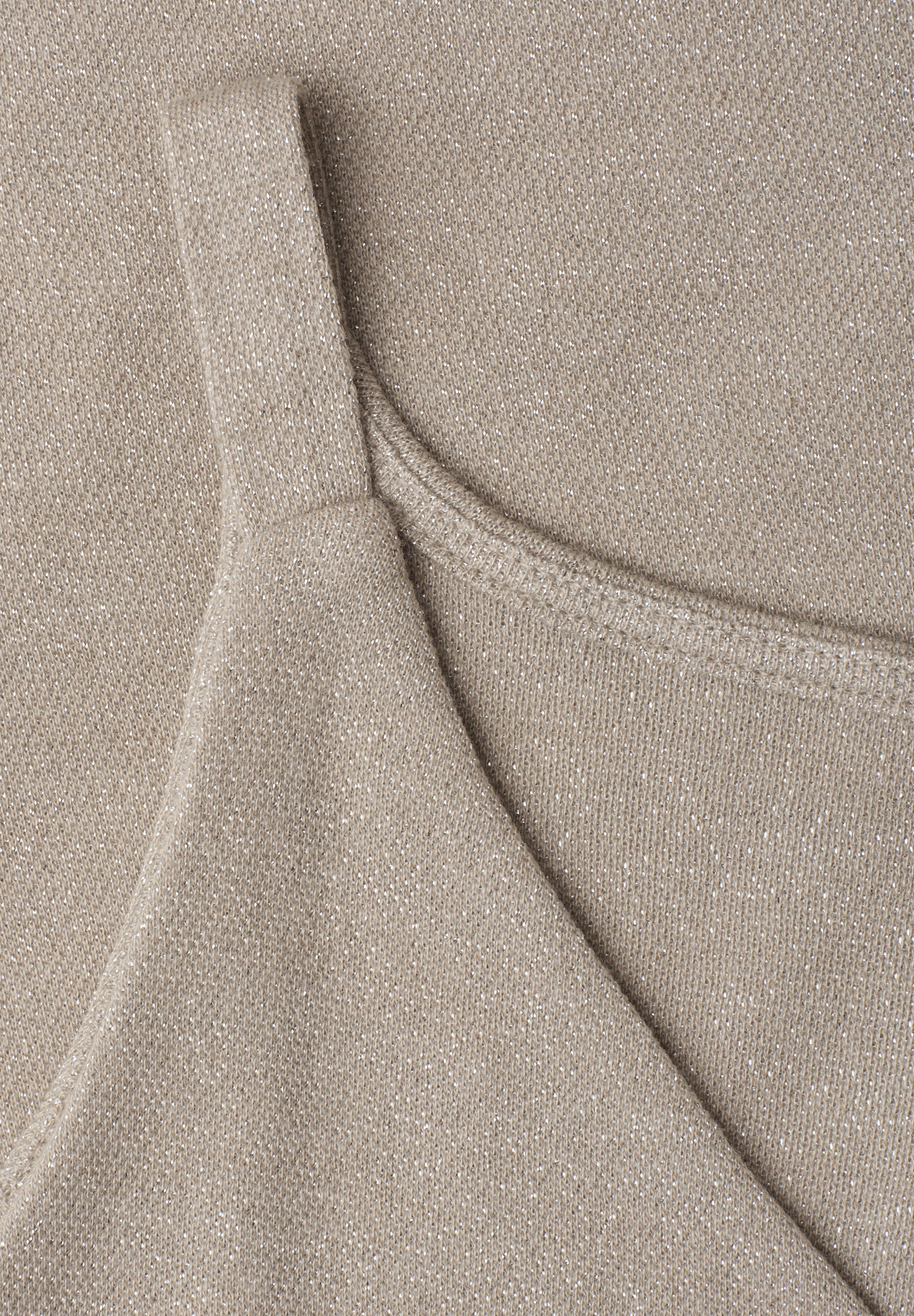 Top mit V-Neck und Glitzerdetails