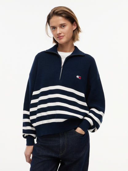 TJW QUARTER ZIP SWEATER