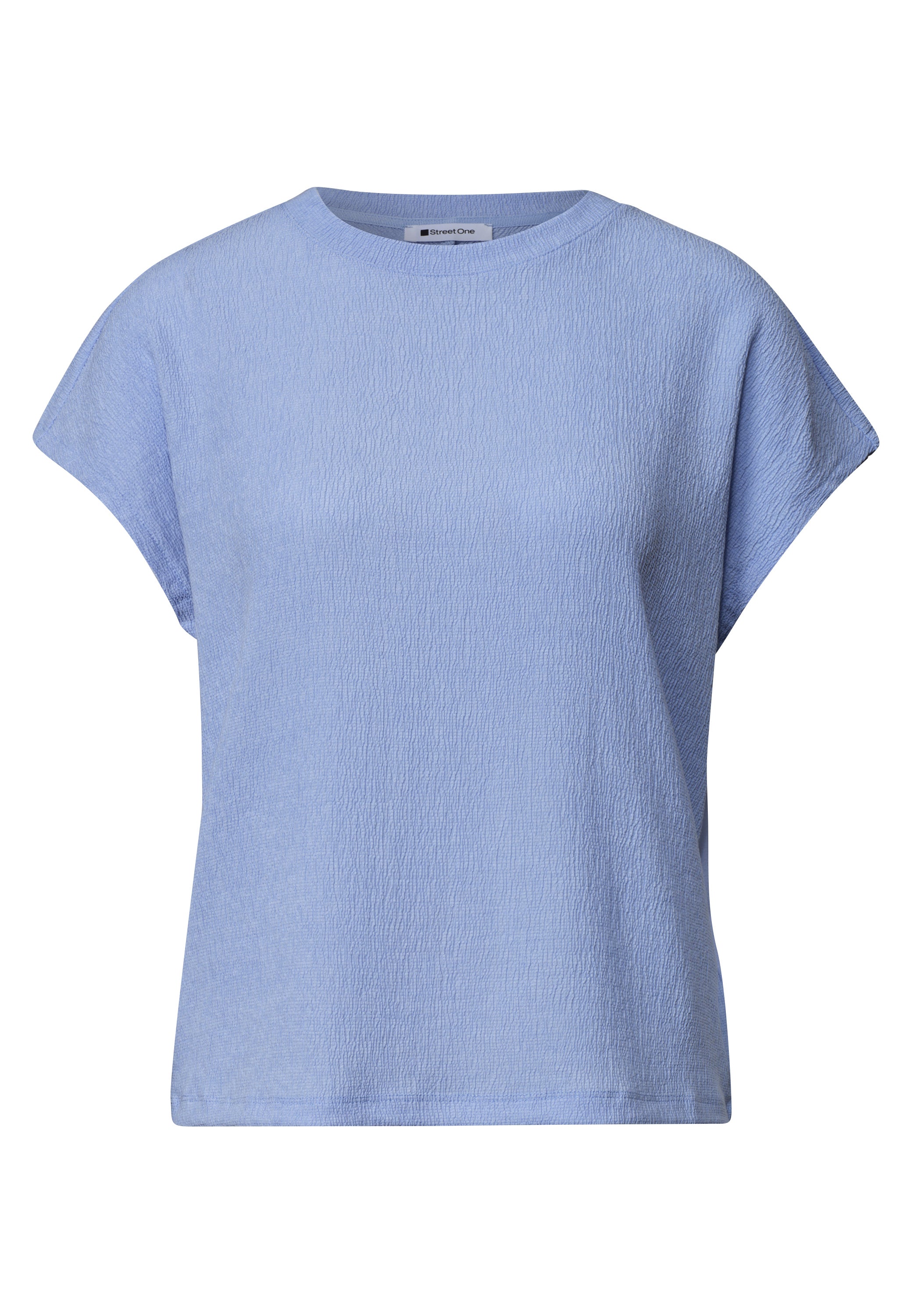 Dropped Shoulder Shirt mit Strukturmix