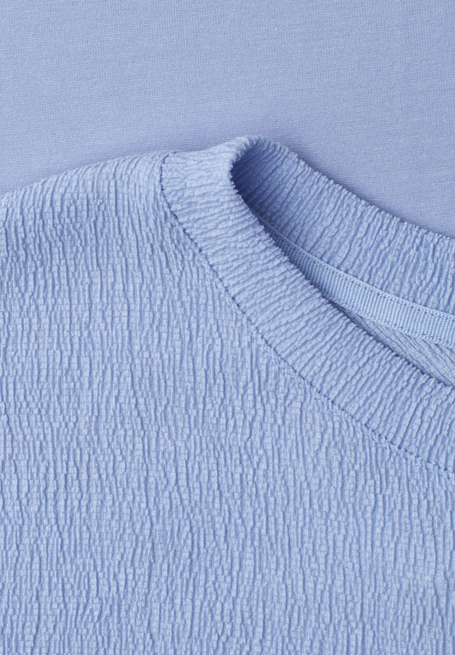 Dropped Shoulder Shirt mit Strukturmix