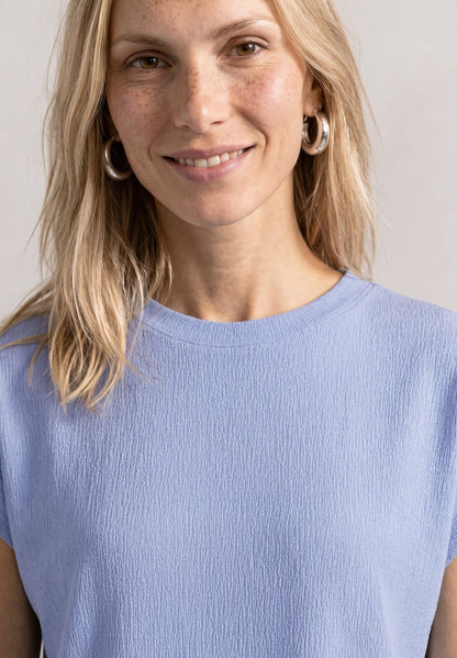 Dropped Shoulder Shirt mit Strukturmix