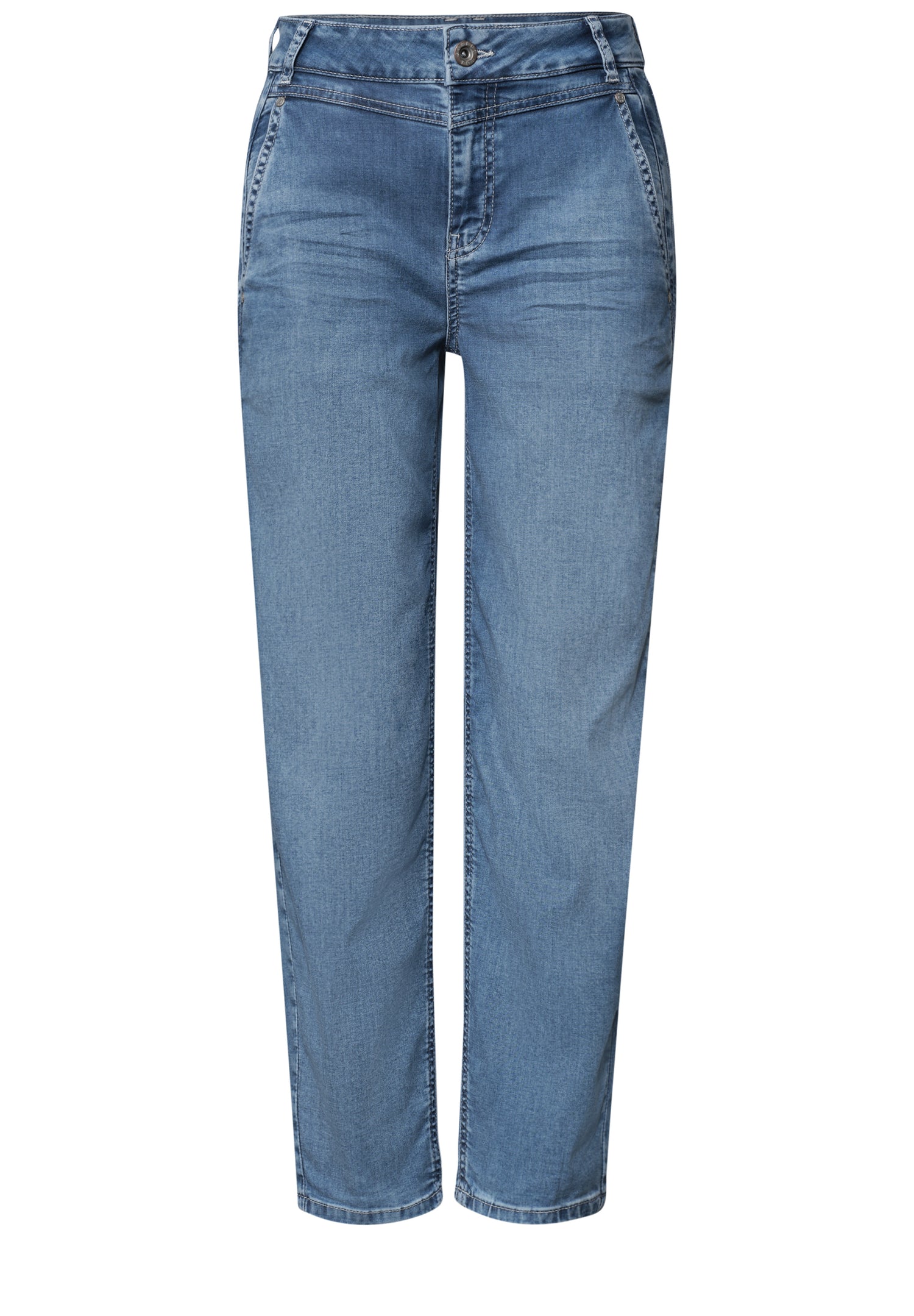 High Waist Barrel Leg Jeans im Loose Fit