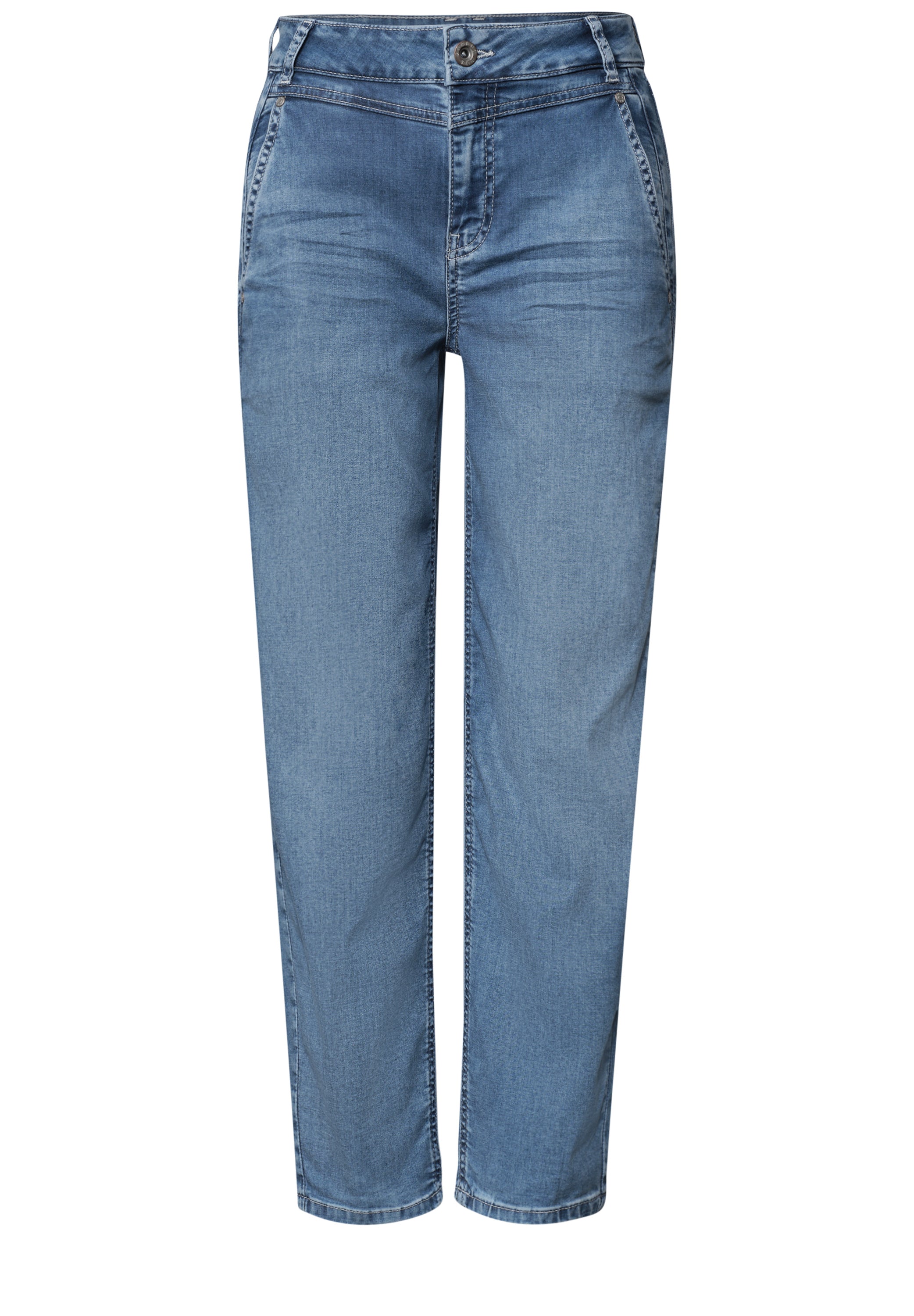 High Waist Barrel Leg Jeans im Loose Fit