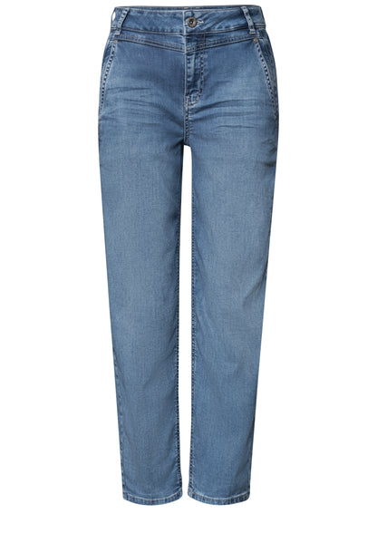 High Waist Barrel Leg Jeans im Loose Fit
