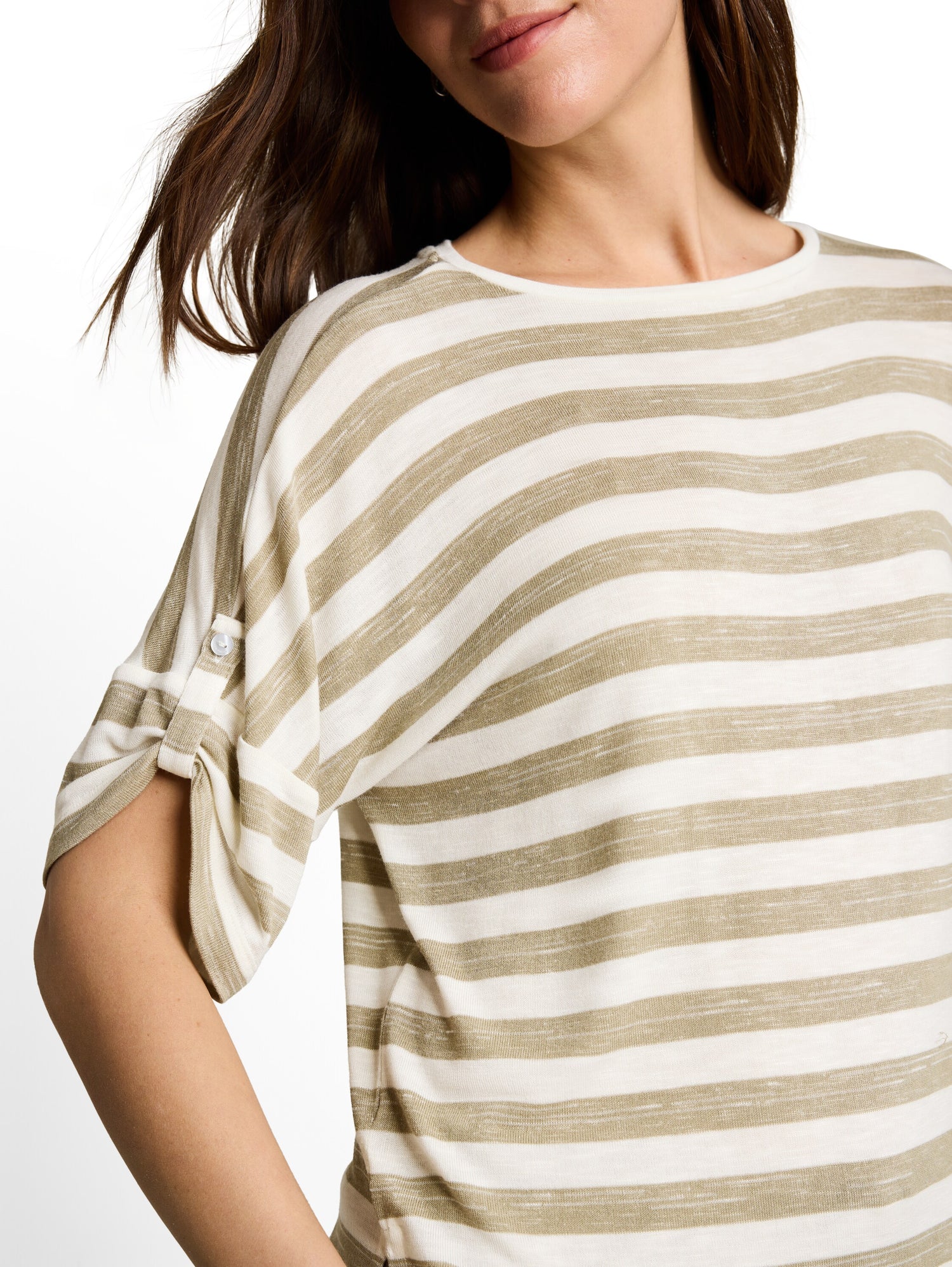T-Shirt mit Turn-Up-Funktion