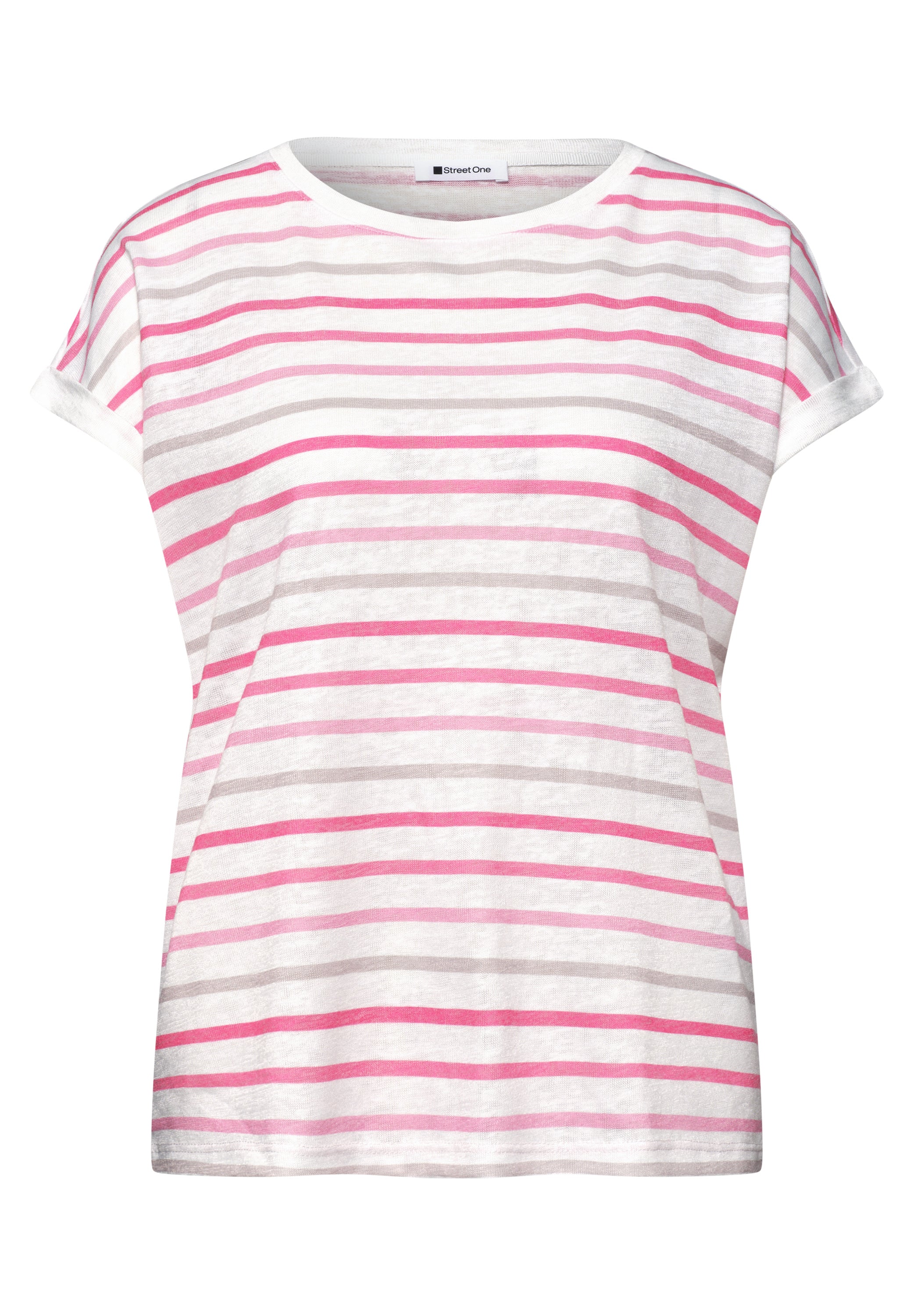 Dropped Shoulder Shirt mit Streifen