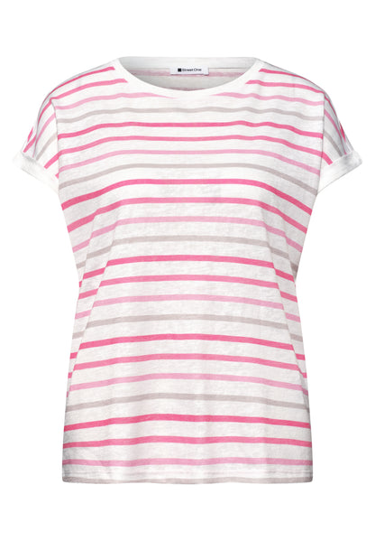 Dropped Shoulder Shirt mit Streifen