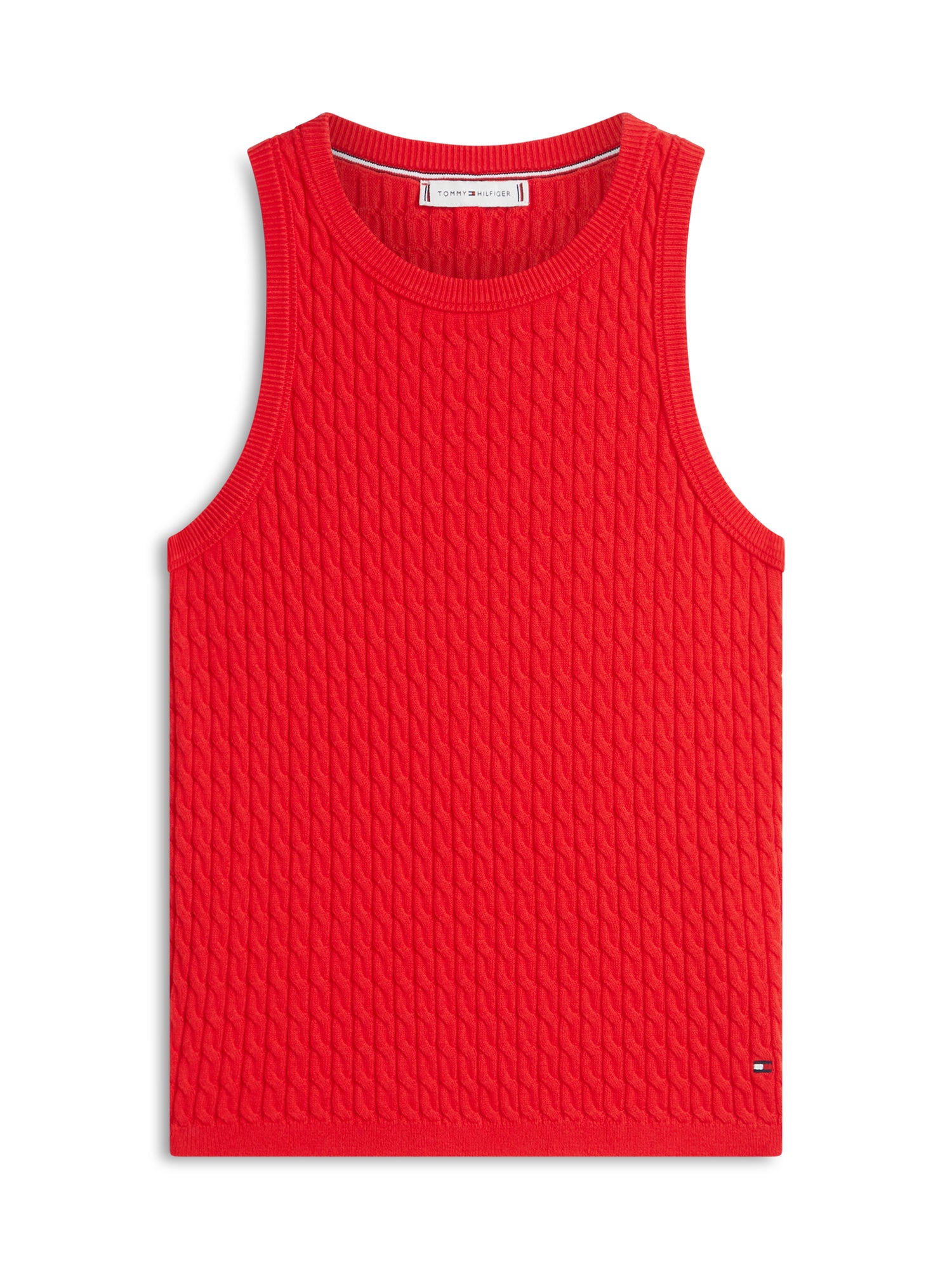 Cable Knit Slim Sweater Vest