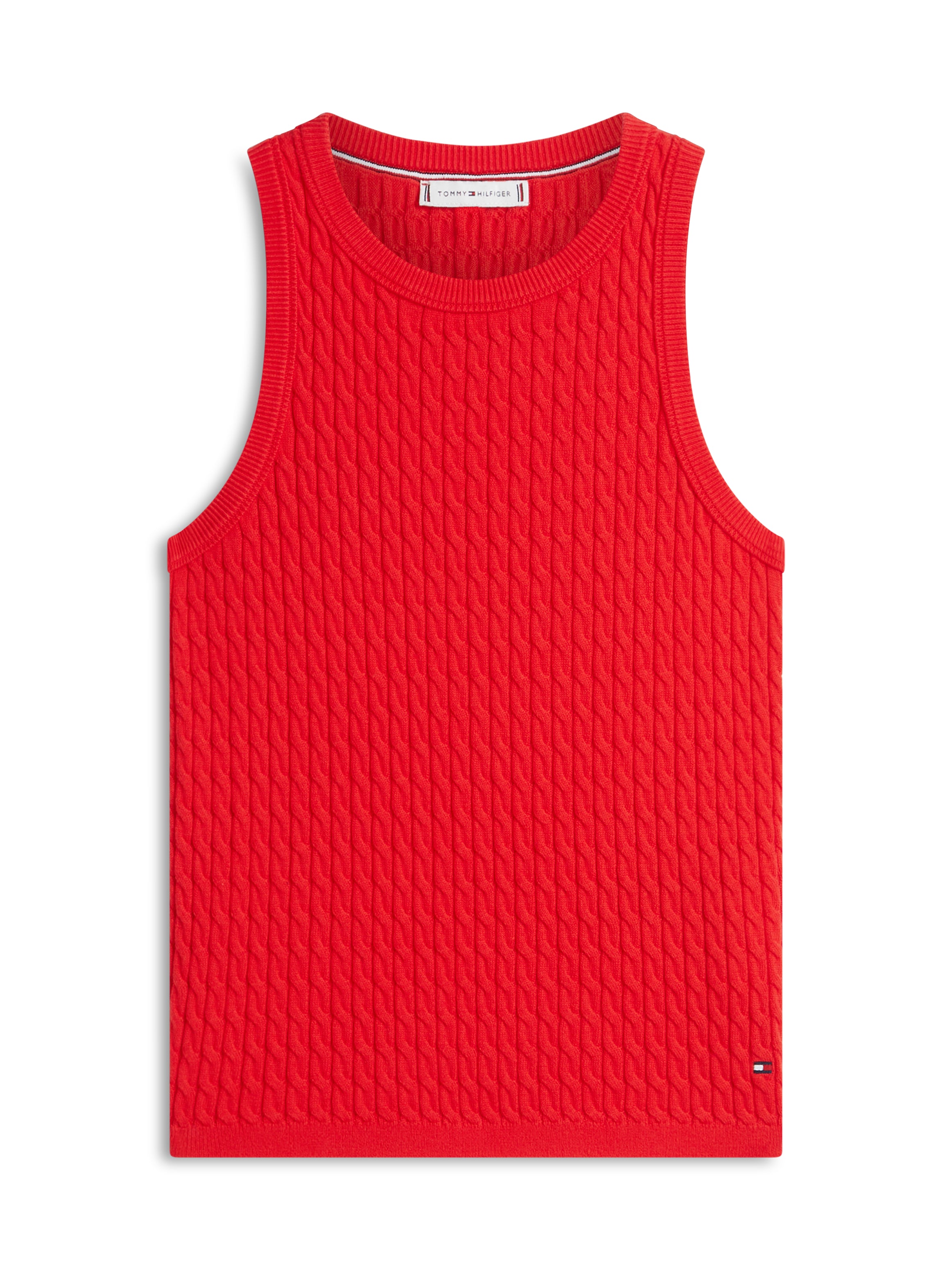 Cable Knit Slim Sweater Vest