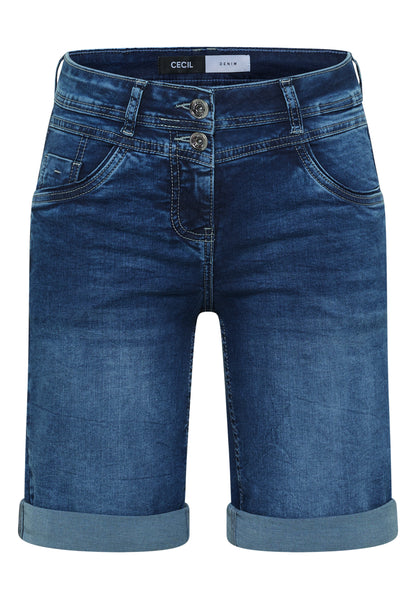 Slim Leg Jeansshorts im Casual Fit