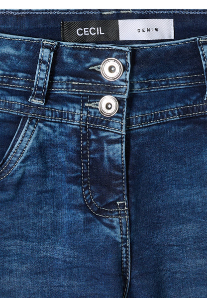 Slim Leg Jeansshorts im Casual Fit