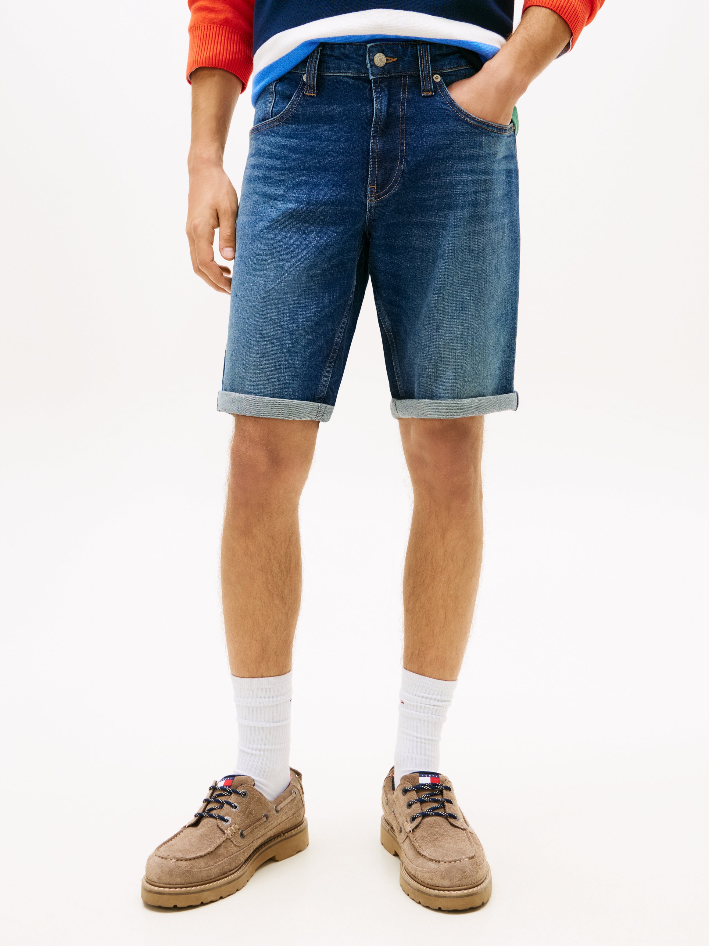 Ronnie Faded Slim Denim Shorts