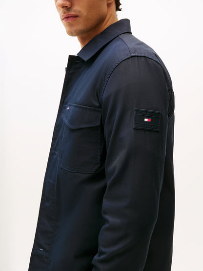 COTTON NYLON SHIRT JACKET