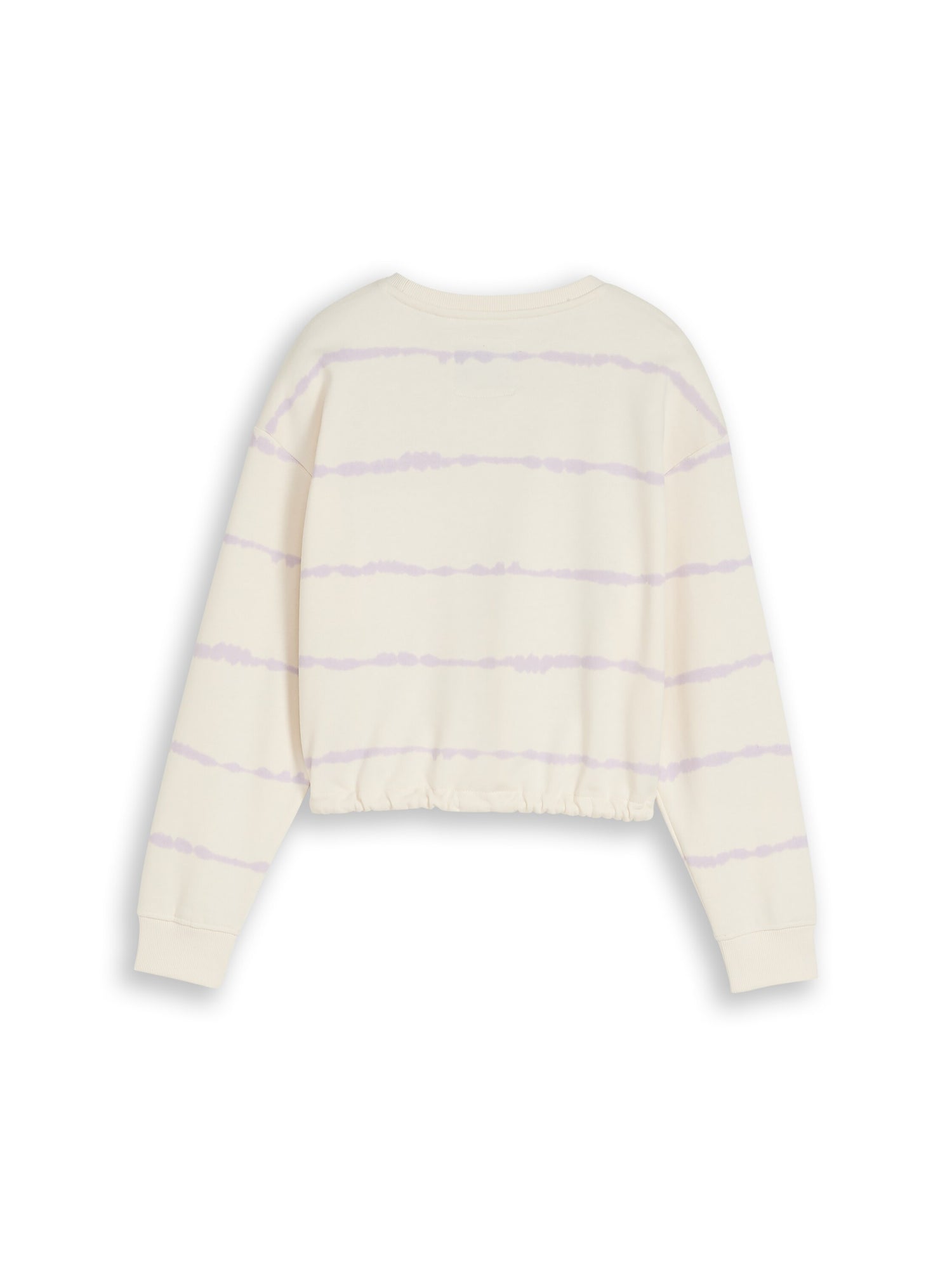 Cropped Sweatshirt mit Batikmuster
