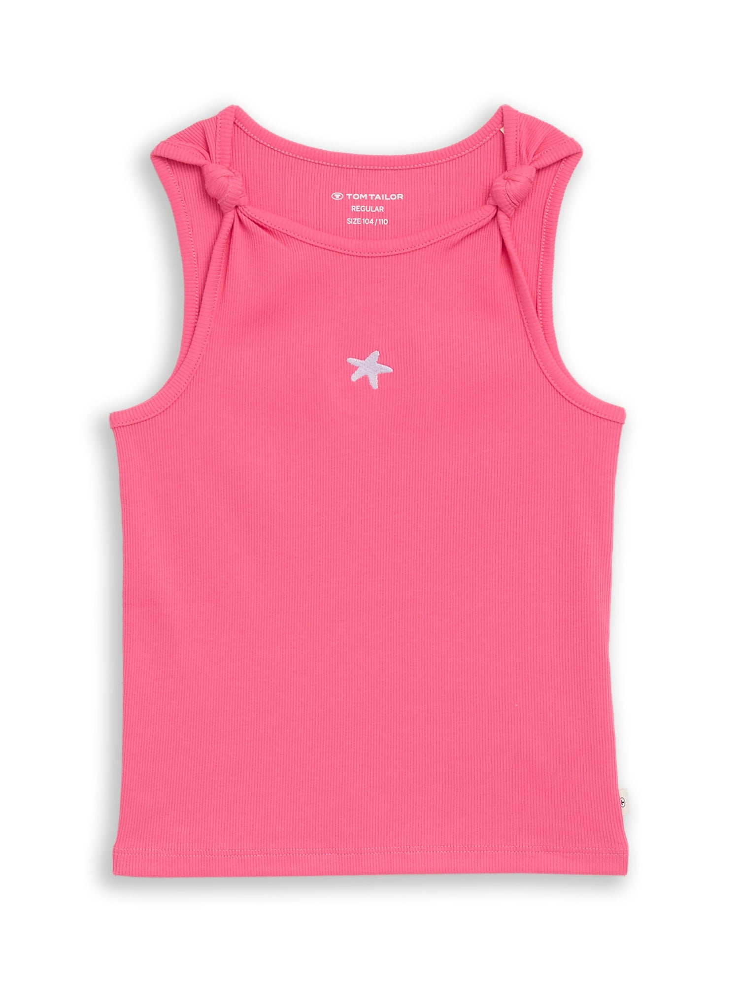 Ripp Top mit Knoten-Detail