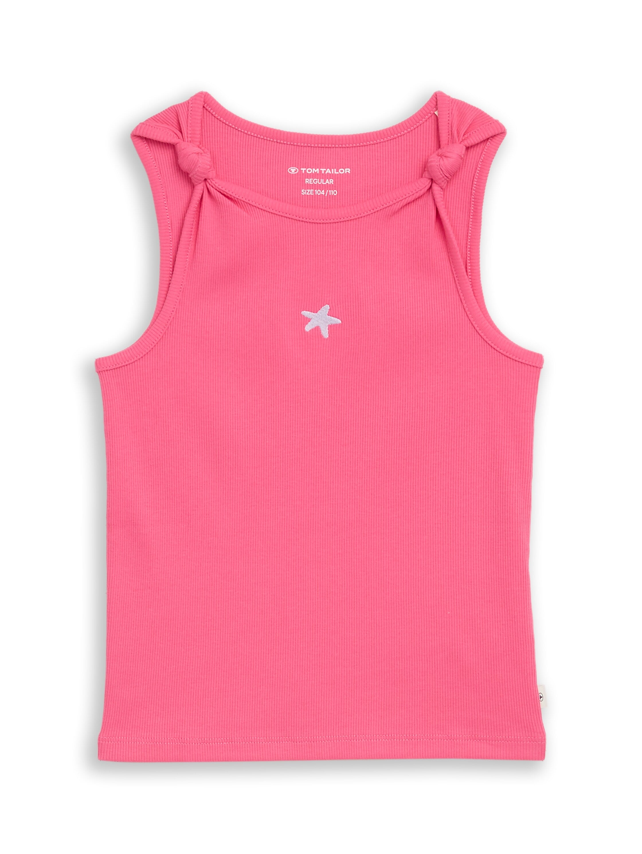 Ripp Top mit Knoten-Detail