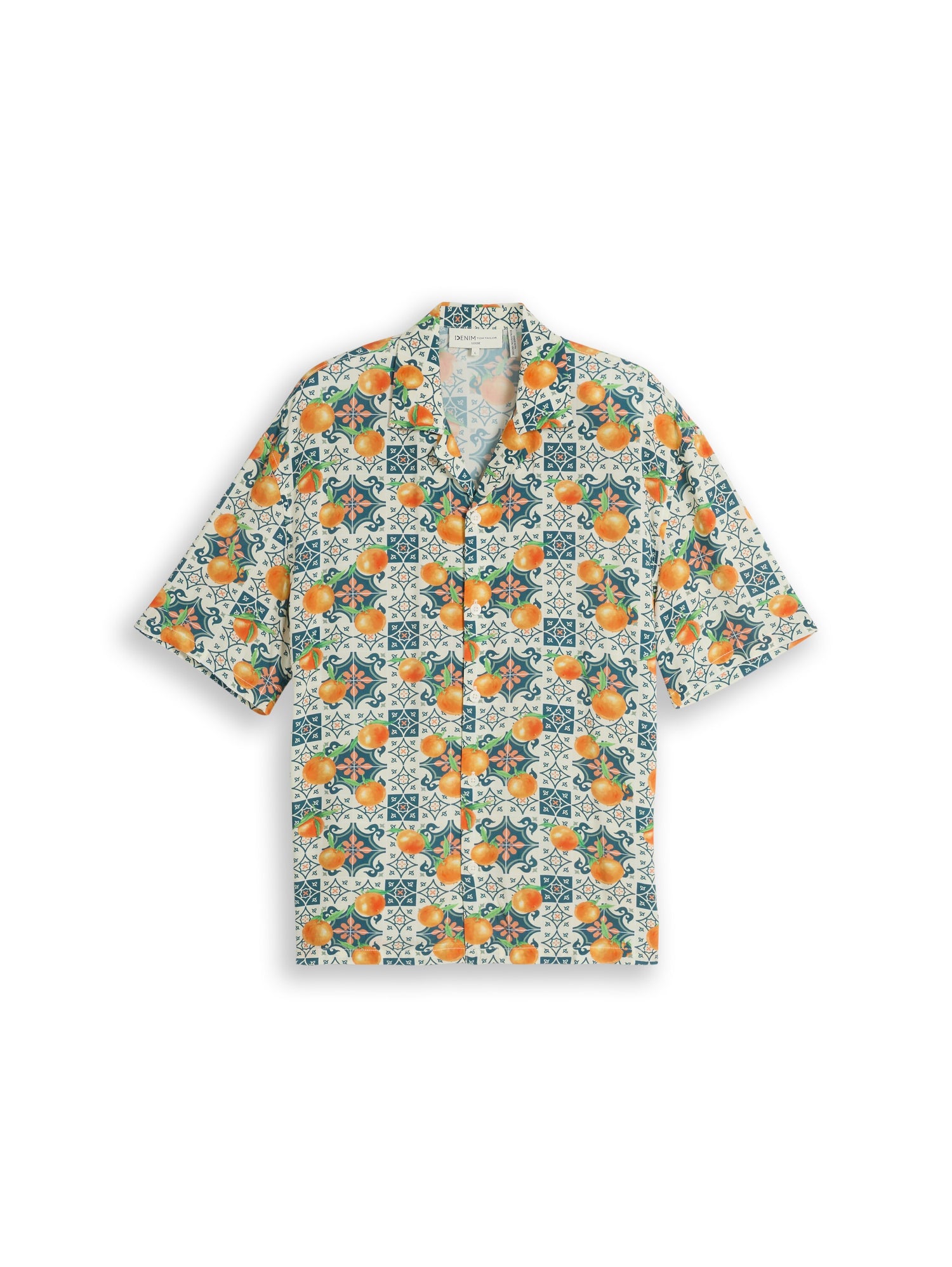 Loose Fit Resort Kurzarmhemd mit Rückenprint