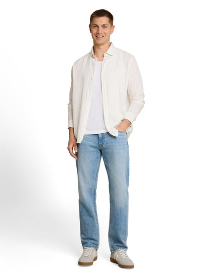 Relaxed Fit Hemd mit Streifen